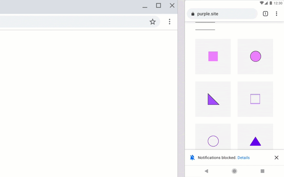 Chrome Quiet UI Notification