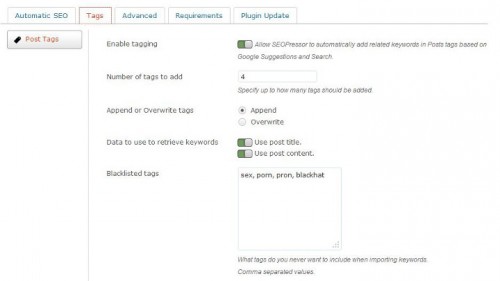 Automatic Post Tagging