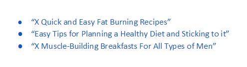 Catchy Headline examples