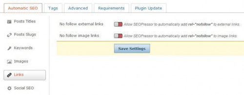 Nofollow on Images and External Links
