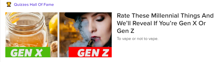 Buzzfeed Quizzes