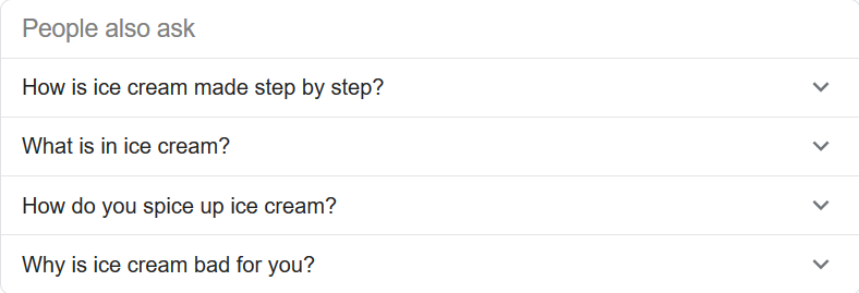 People also ask box.