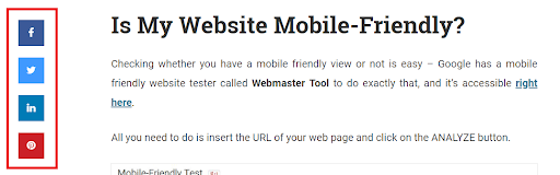 add a social sharing button to increase website traffic