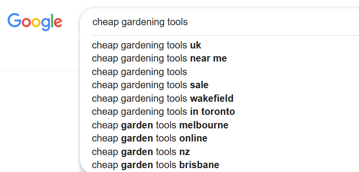 autocomplete suggestions 2