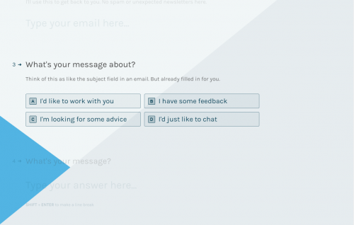 example of chatbot in action used to conduct a survey