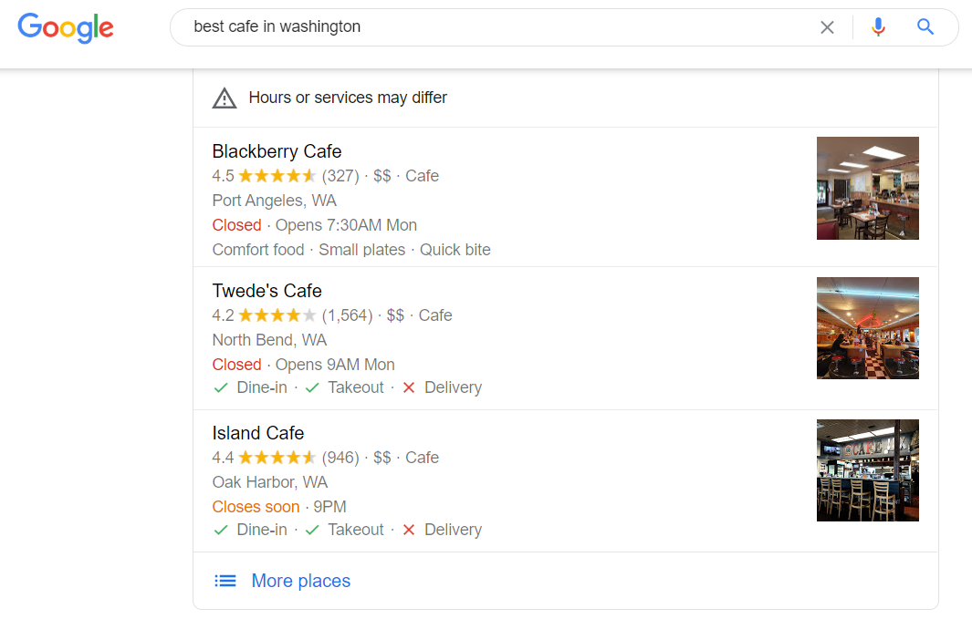 Local Search Result