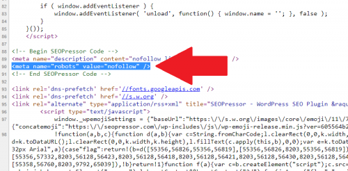 meta nofollow example