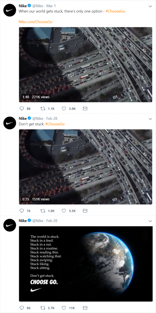 nike choose go twitter hashtag