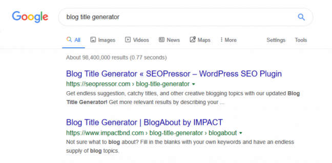Breadcrumbs SERP