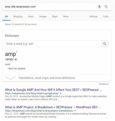 search in site