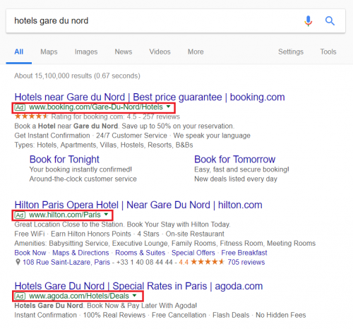 serp - google ads 2