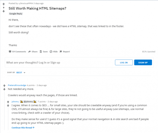 Still Worth Making HTML Sitemap