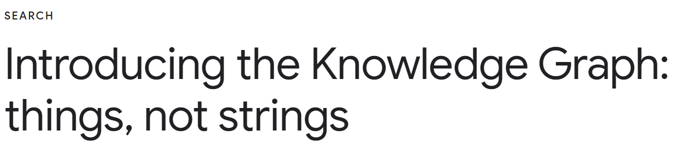 things, not strings