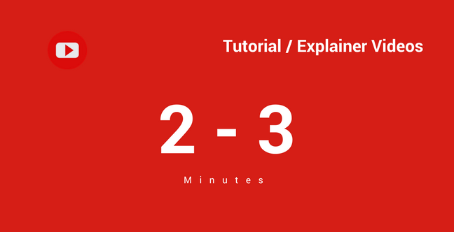 Tutorial Explainer Ideal Length