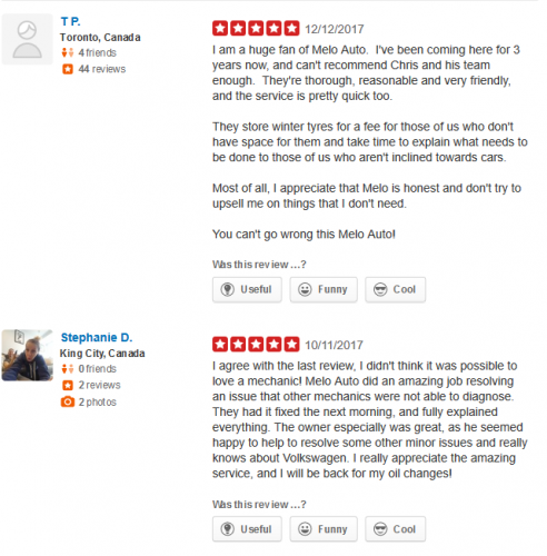 Yelp screenshot